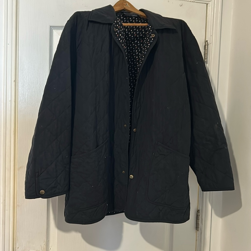 Salvatore Ferragamo men’s black coat